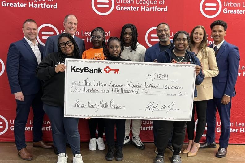 Check presentation with the Urban League of Greater Hartford and KeyBank. 