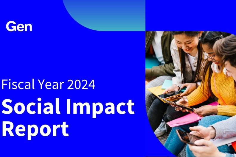 Gen Fiscal Year 2024 Social Impact Report cover 