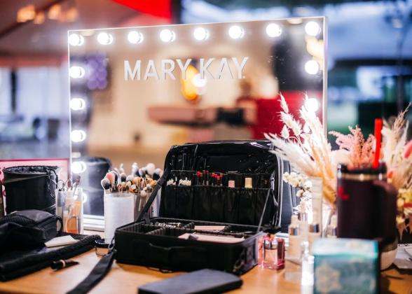 Mary Kay makeup booth