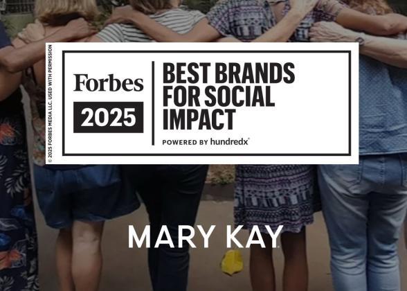 Mary Kay Inc. ranked #9 on Forbes’s 2025 Best Brands for Social Impact 2025 list out of nearly 3,900 brands. Mary Kay is the only beauty brand in the Top 10 and the only direct selling company on the list. (Photo Courtesy: Mary Kay Inc.)