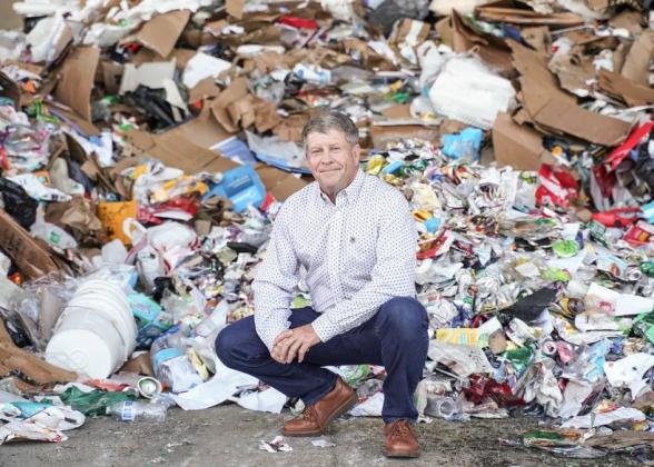 Napa Recycling general manager Greg Kelley at the company&#039;s facility where it processes recyclable materials it collects.