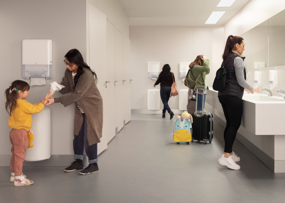Businesses can improve their reputation and performance by providing washrooms that meet the needs of all visitors.