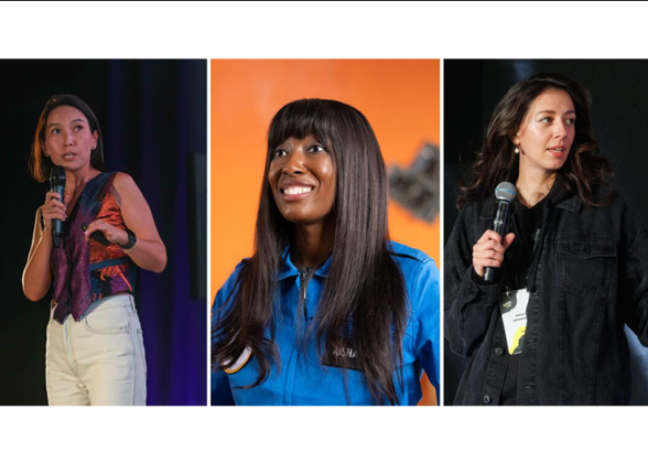 collage of three women in STEM