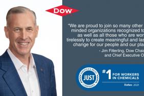 Dow Named One of America's Most Just Companies by Forbes and Just Capital Image.