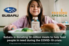 Subaru of America Partners With Feeding America to Help Provide 50 Million Meals to Help Fight Effects of COVID-19 Pandemic Image.