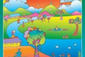 Peter Max Poster Created Through Sustainable Green Process Image.
