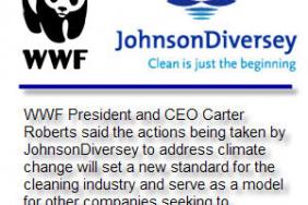 JohnsonDiversey  Announces Most Ambitious Climate Commitment in Cleaning Industry Image.