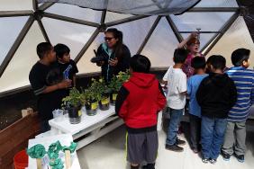 Navajo Students Win the National Environmental Education Foundation’s First Schoolyard STEM Lab Image.