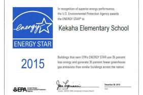 Fifty Hawaii Public Schools Earn Prestigious ENERGY STAR® Image.