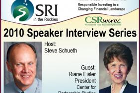 SRI in the Rockies Speaker Interview with Riane Eisler Image.