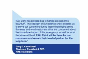 Fifth Third Takes Actions to Care for Customers and Employees Image.