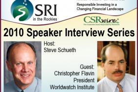 SRI in the Rockies Speaker Interview with Chris Flavin Image.