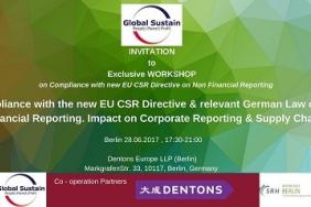 Global Sustain: Workshop on Compliance with new EU CSR Directive on Non Financial Reporting Image.