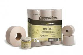 Cascades Tissue Group Expands Moka Line as Demand for Unbleached, 100 Percent Recycled Bathroom Tissue Increases Image.