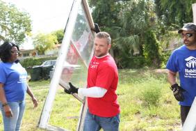 Habitat for Humanity and Wells Fargo Team Up with Veterans to Improve 100 Homes Image.