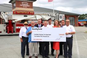 Smithfield Foods Supports Smithfield Volunteer Fire Department with $250,000 Contribution Image.
