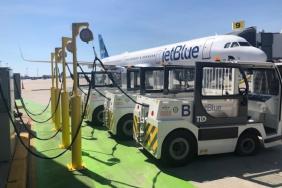 JetBlue Introduces the Largest Electric Ground Service Equipment (eGSE) Fleet at New York’s JFK International Airport, Cutting Four Million Pounds of Greenhouse Gas Emissions per Year Image