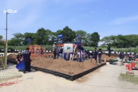 JetBlue Crewmembers Build 20th Playground in Partnership with KaBOOM! on Long Island, NY Image