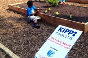 AT&T Provides Funding For New Community Learning Garden At Kipp Charlotte Through EcoMedia's EducationAd Advertising Program Image.