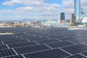 Los Angeles Plugs in Giant Solar Array at Los Angeles Convention Center Image