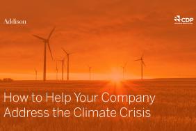 Learn How to Help Your Company Address the Climate Crisis in Free Webcast, December 5th Image.