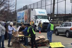 Patriots Foundation Teams up to Donate Food to Local Shelters, Food Banks Image
