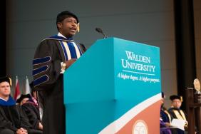 Paul Rusesabagina, Global Humanitarian, Commends Walden University for Its Commitment to Positive Social Change Image