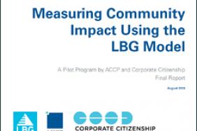 ACCP and Corporate Citizenship Release Pilot Program Results on Global Approach to Measuring Corporate Community Investing Image