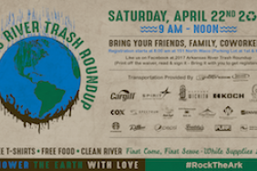 16th Annual Arkansas River Trash Roundup Set for Earth Day, April 22 Image.