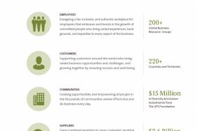 UPS Infographic | An Integrated Approach to Diversity & Inclusion Image