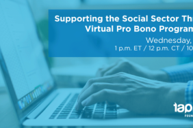 WEBINAR: Supporting the Social Sector Through Virtual Pro Bono Programming Image.