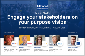 Webinar - Engage Stakeholders on Your Purpose-driven Ambition Image.