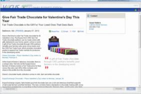 Give Fair Trade Chocolate for Valentine's Day This Year Image.