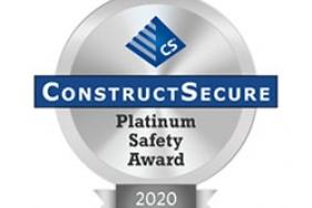 CRB Earns ConstructSecure Platinum Safety Award Image.