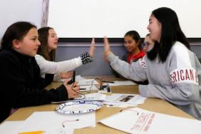 Girls Tackle Engineering Challenge at Santa Rosa’ Keysight Technologies Image