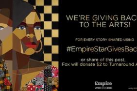 Fox Teams up With Kennedy Center’s Turnaround Arts for #EmpireStarGivesBack Social Campaign Image.