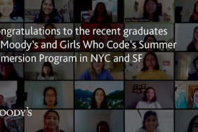 Moody's Congratulates the Participants in Girls Who Code Who Completed Their Summer Immersion Program Image