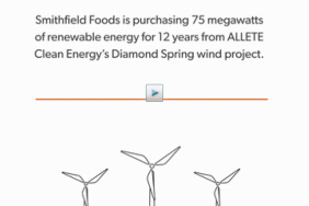 ALLETE Clean Energy's Diamond Spring Wind Project Will Provide Renewable Energy to Large Corporate Customers Including Smithfield Foods and Walmart Image.