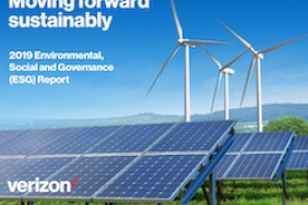Moving Forward Sustainably – Verizon Publishes 2019 Environmental, Social and Governance Report   Image