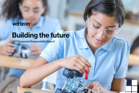 Verizon (NYSE:VZ) 2017 Corporate Responsibility Report Reveals Ambitious New Goals to Cut Carbon Intensity in Half From 2016 Levels and Invest up to $400 Million in Education Image