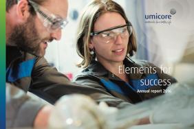 Umicore Publishes Integrated Report 2016: Elements for Success Image