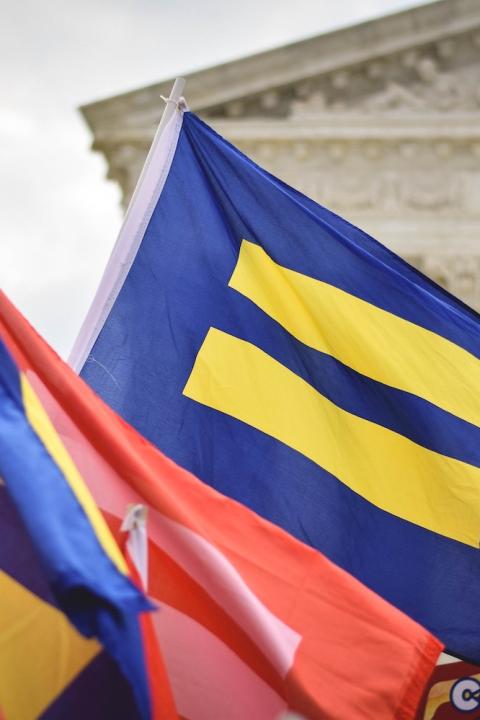 equality flags flying in front of congress - repressive state level social laws are a risk for business - ESG