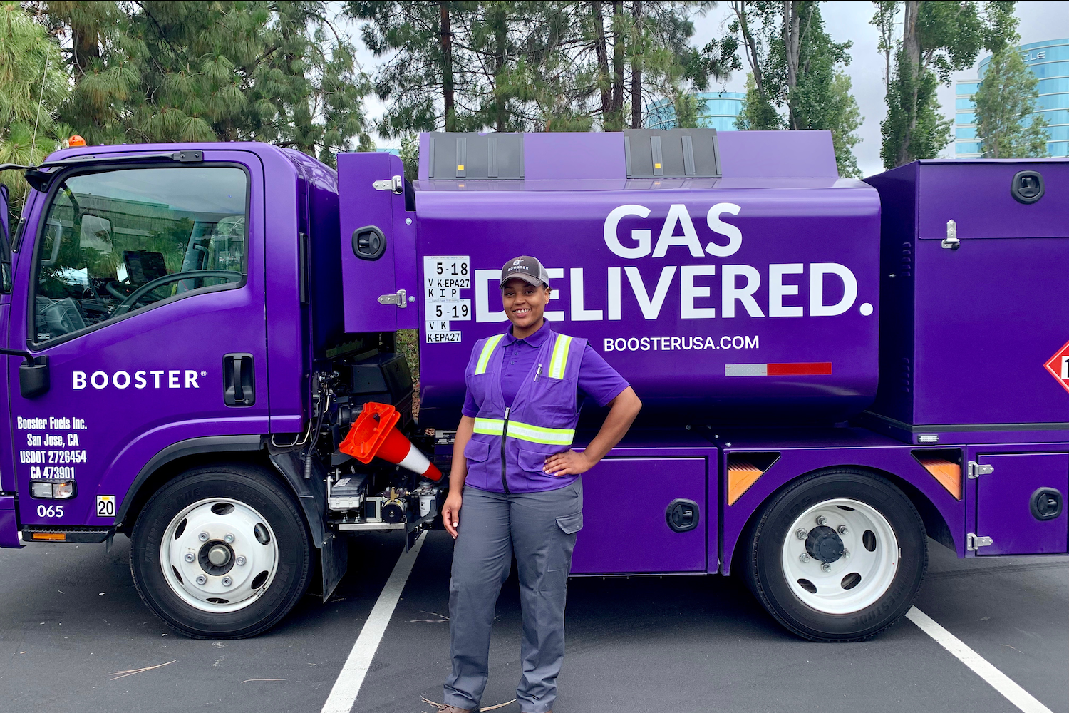 Booser truck driver
