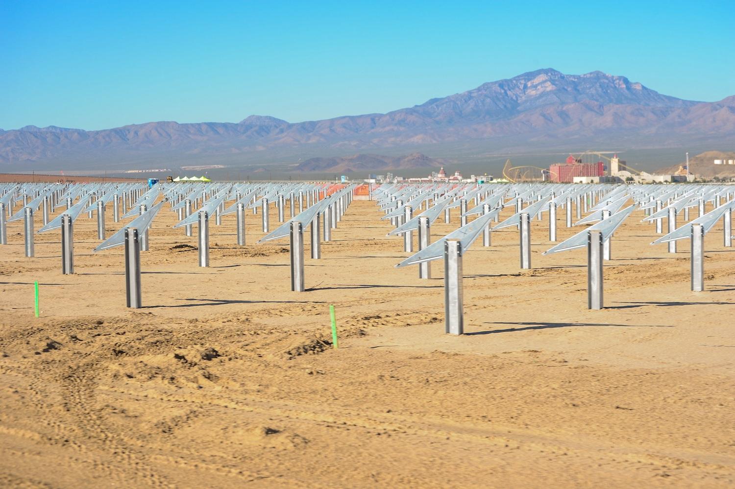 First Solar installation in Las Vegas - human rights and the clean energy transition