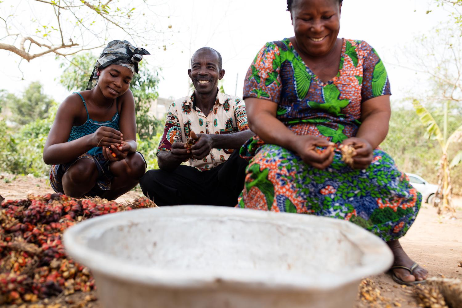 Microlending platform Kiva provides small loans to unbanked borrowers like these smallholder farmers 