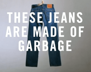 levis recycled plastic jeans