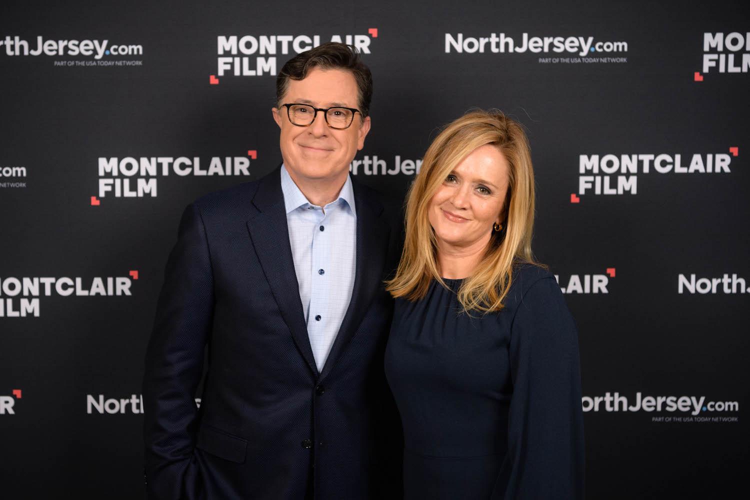late-night hosts Stephen Colbert and Samantha Bee