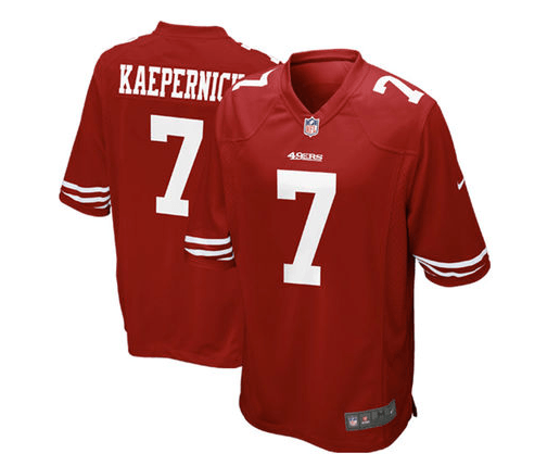 black and red colin kaepernick jersey