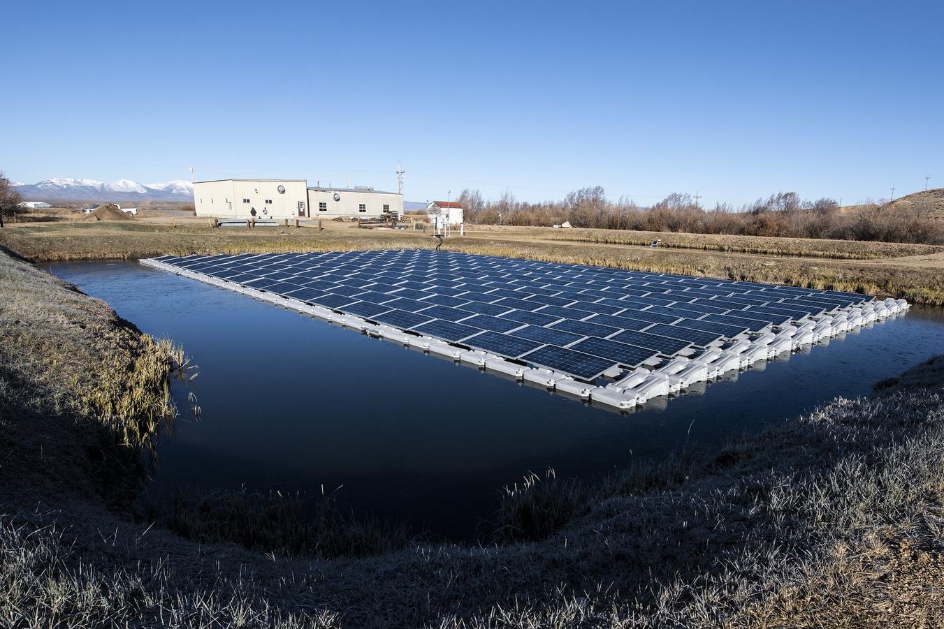 Floating Solar on a Wastewater Treatment Plant - Example of Energy-Saving Water Technologies