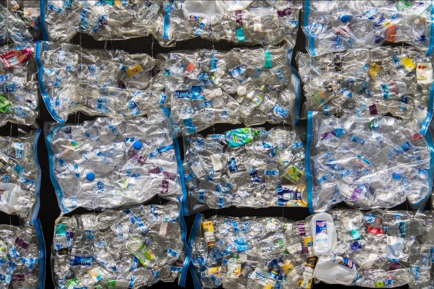 bales of plastic waste - plastic consumption